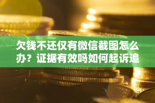 武汉欠钱不还仅有微信截图怎么办？证据有效吗如何起诉追回欠款？