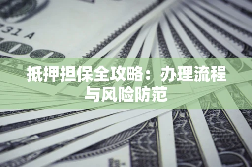 武汉抵押担保全攻略：办理流程与风险防范