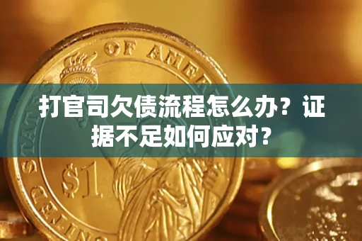 武汉打官司欠债流程怎么办？证据不足如何应对？