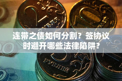 武汉连带之债如何分割？签协议时避开哪些法律陷阱？