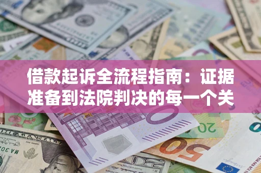 武汉借款起诉全流程指南：证据准备到法院判决的每一个关键步骤