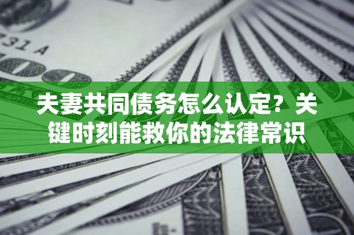 武汉夫妻共同债务怎么认定？关键时刻能救你的法律常识
