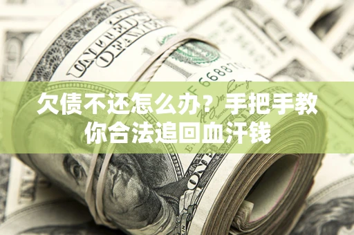 武汉欠债不还怎么办?手把手教你合法追回血汗钱 武汉欠债不还怎么办?手把手教你合法追回血汗钱